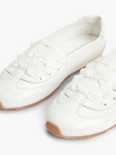 TH Monogram Leather Ballet Trainers — White 6