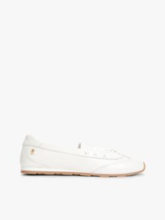 TH Monogram Leather Ballet Trainers — White 1