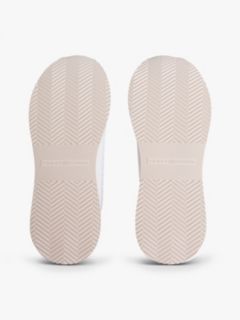 TH Monogram Leather Mixed Texture Trainers — White 5