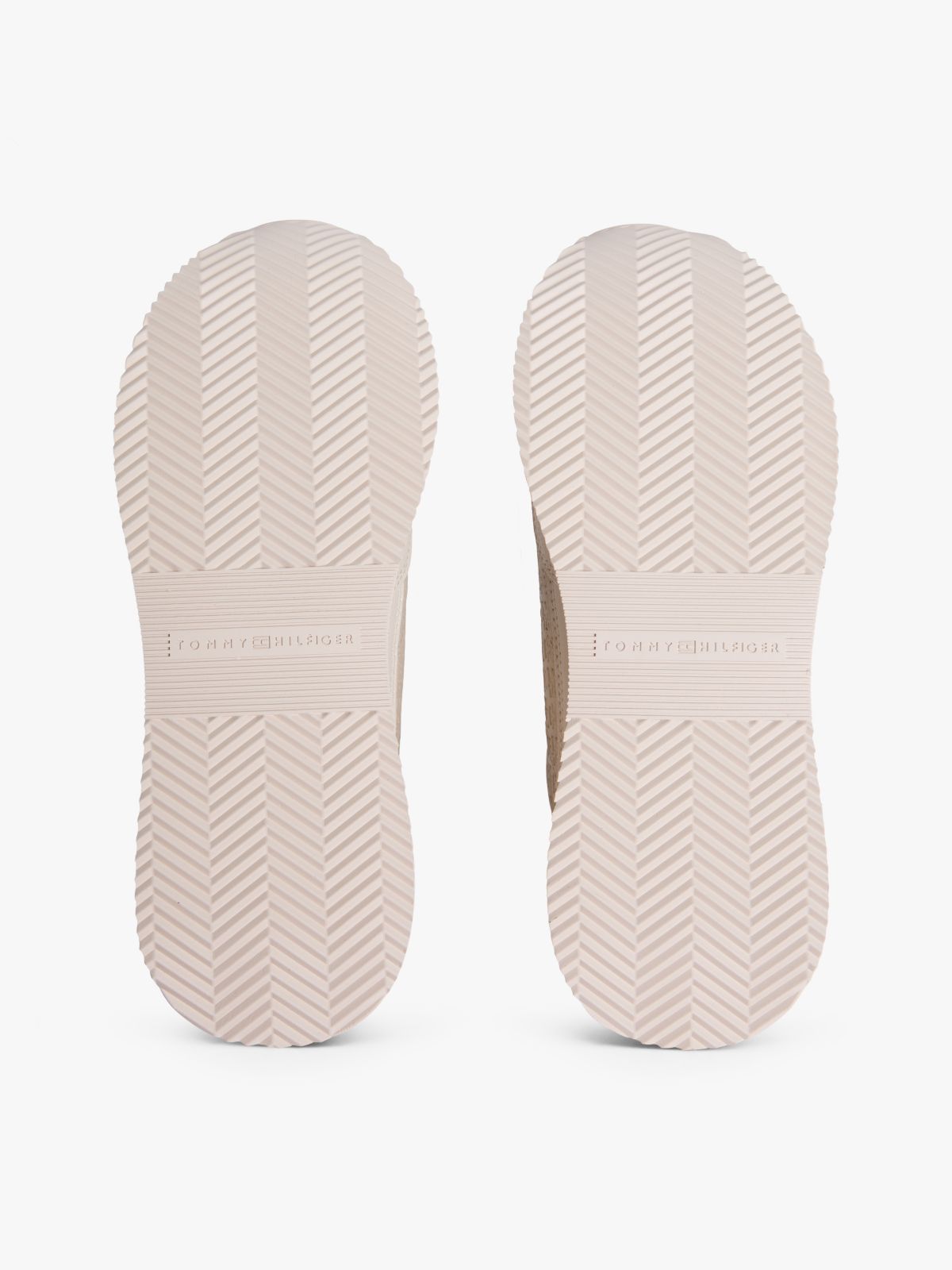 TH Monogram Leather Mixed Texture Trainers — Brown
