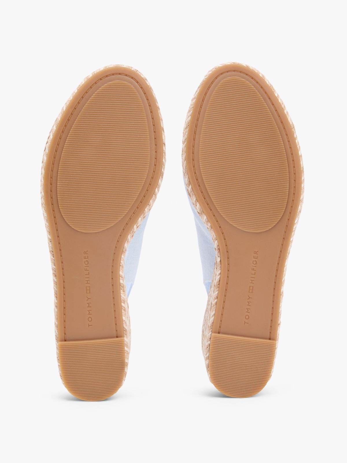 Hemp Slingback Wedge Espadrilles — Blue