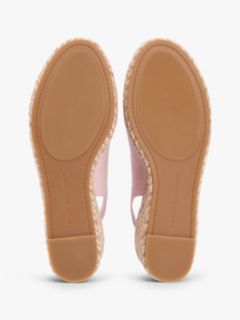 Hemp Slingback Wedge Espadrilles — Pink 5