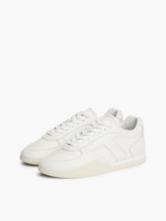 Leather Vintage Low Profile Trainers — White 2
