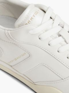 Leather Vintage Low Profile Trainers — White 6