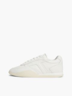 Leather Vintage Low Profile Trainers — White 7