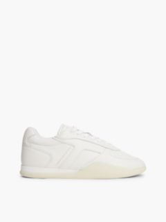 Leather Vintage Low Profile Trainers — White 1
