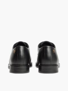 Leather TH Monogram Derby Shoes — Black 4