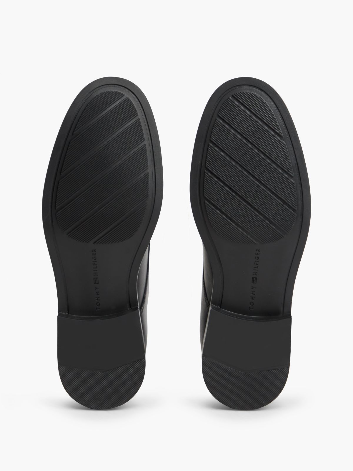 Leather TH Monogram Derby Shoes — Black