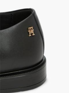 Leather TH Monogram Derby Shoes — Black 6