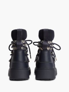 TH Monogram Water Resistant Snow Boots — Blue 4