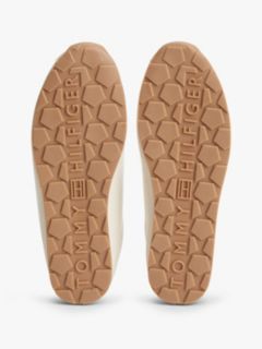 TH Monogram Plaque Leather Trainers — Beige 5