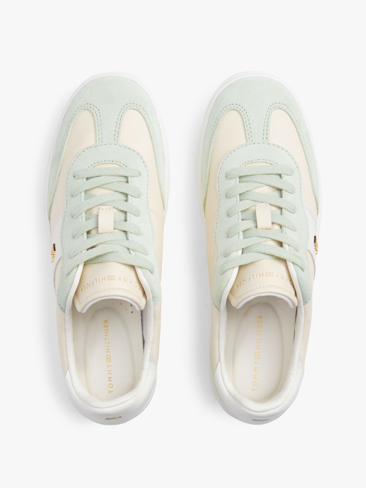 TH Monogram Mixed Texture Trainers — Multi