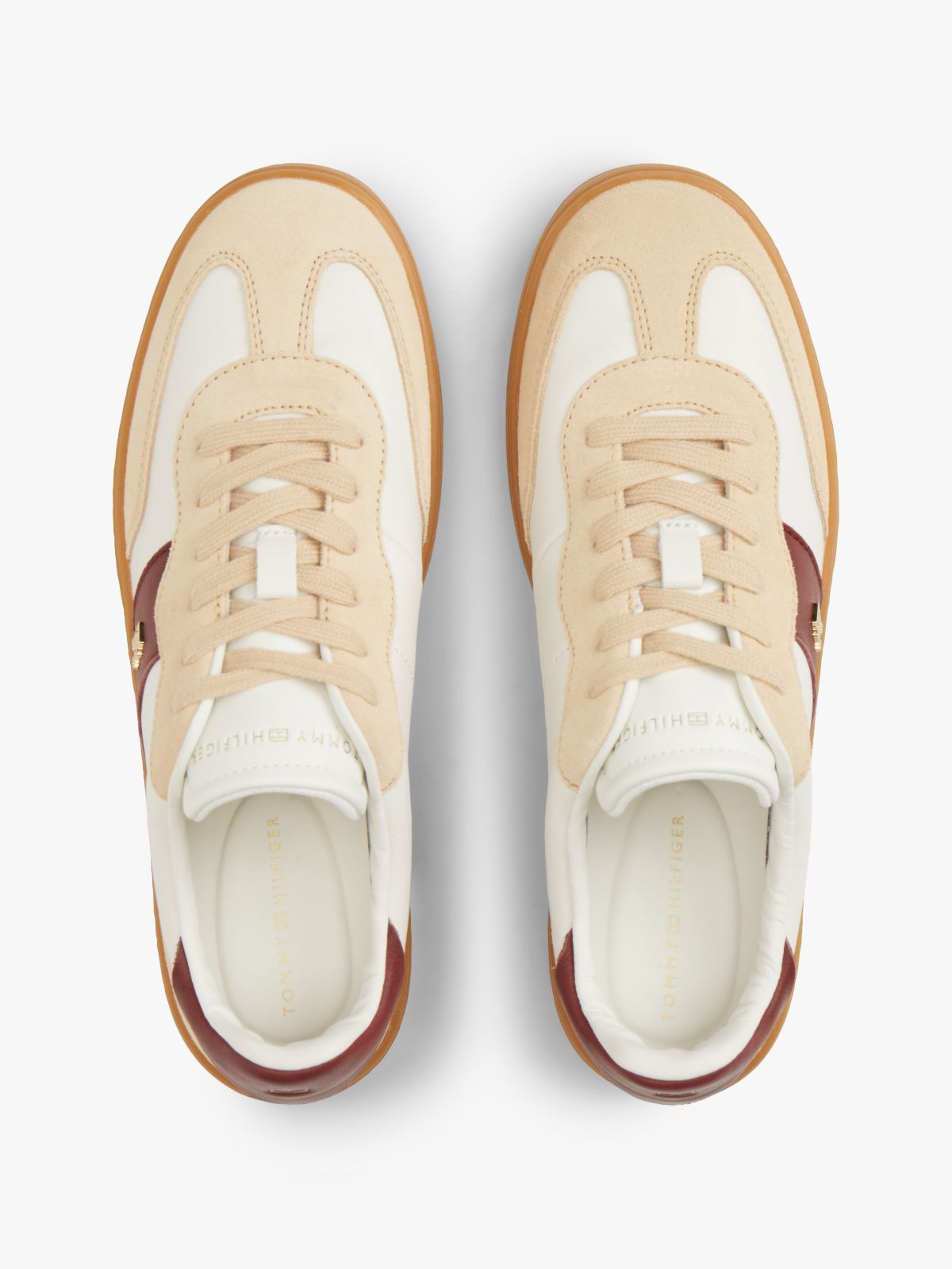 TH Monogram Mixed Texture Trainers — Multi