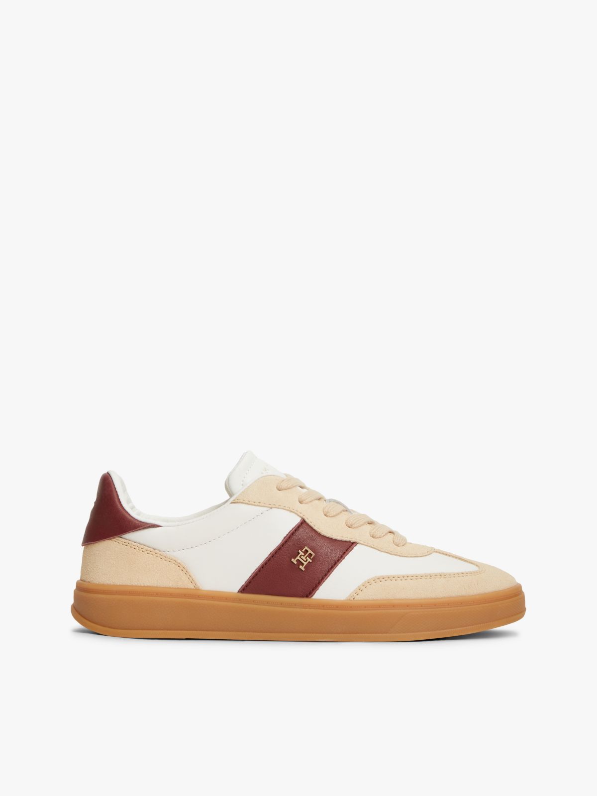 TH Monogram Mixed Texture Trainers — Multi