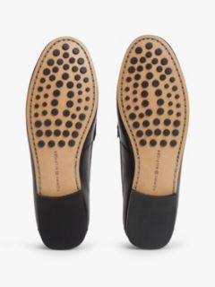 TH Monogram Leather Penny Loafers — Black 5