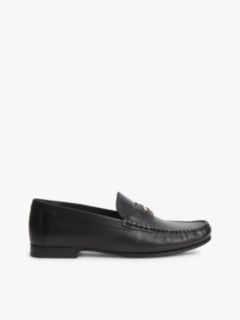 TH Monogram Leather Penny Loafers — Black 1