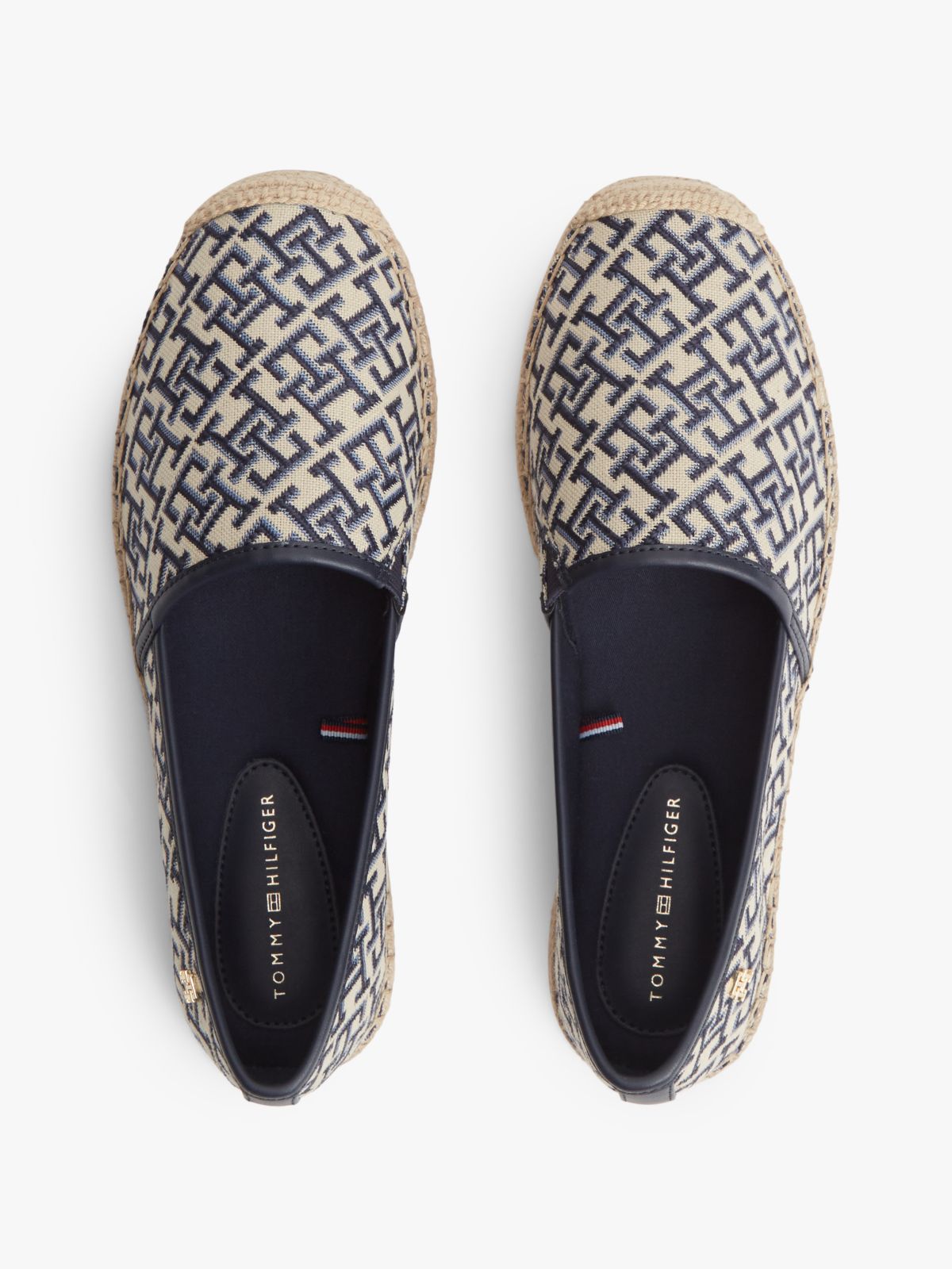 TH Monogram Plaque Jacquard Espadrilles — Multi