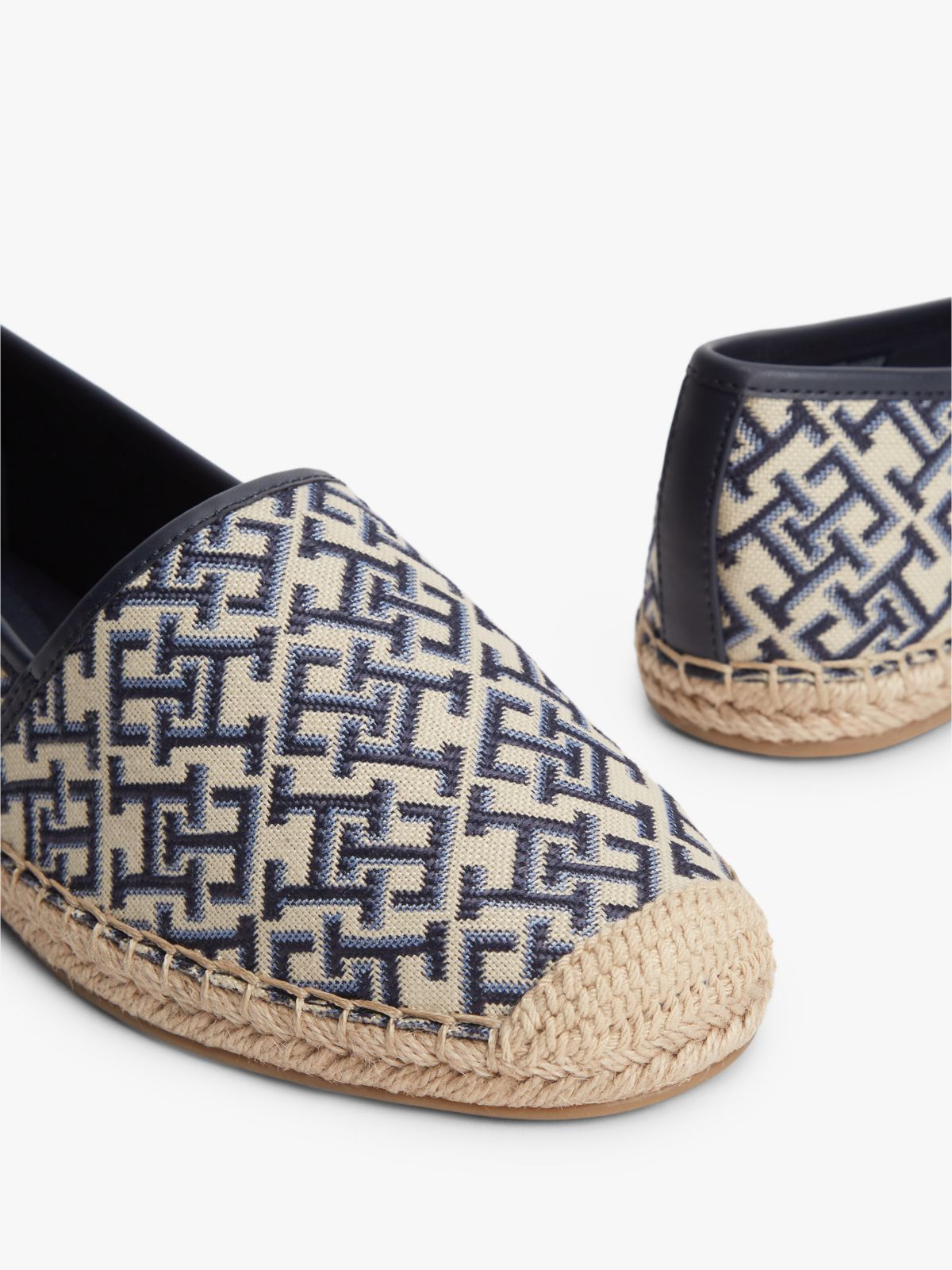 TH Monogram Plaque Jacquard Espadrilles — Multi