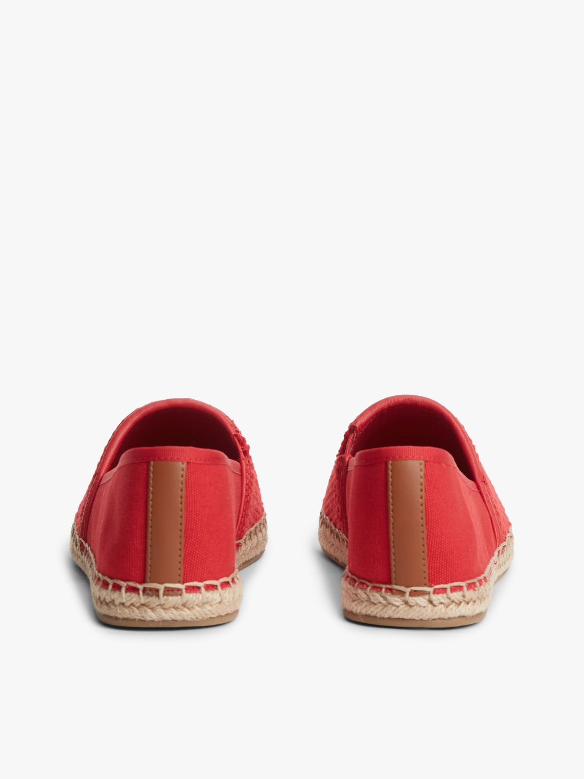 Logo Plaque Colour-Blocked Woven Espadrilles — Multi