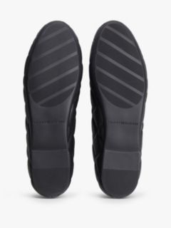 Logo Charm Quilted Leather Ballerinas — Black 5