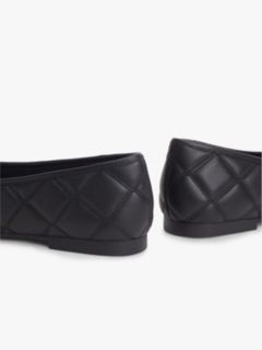 Logo Charm Quilted Leather Ballerinas — Black 6