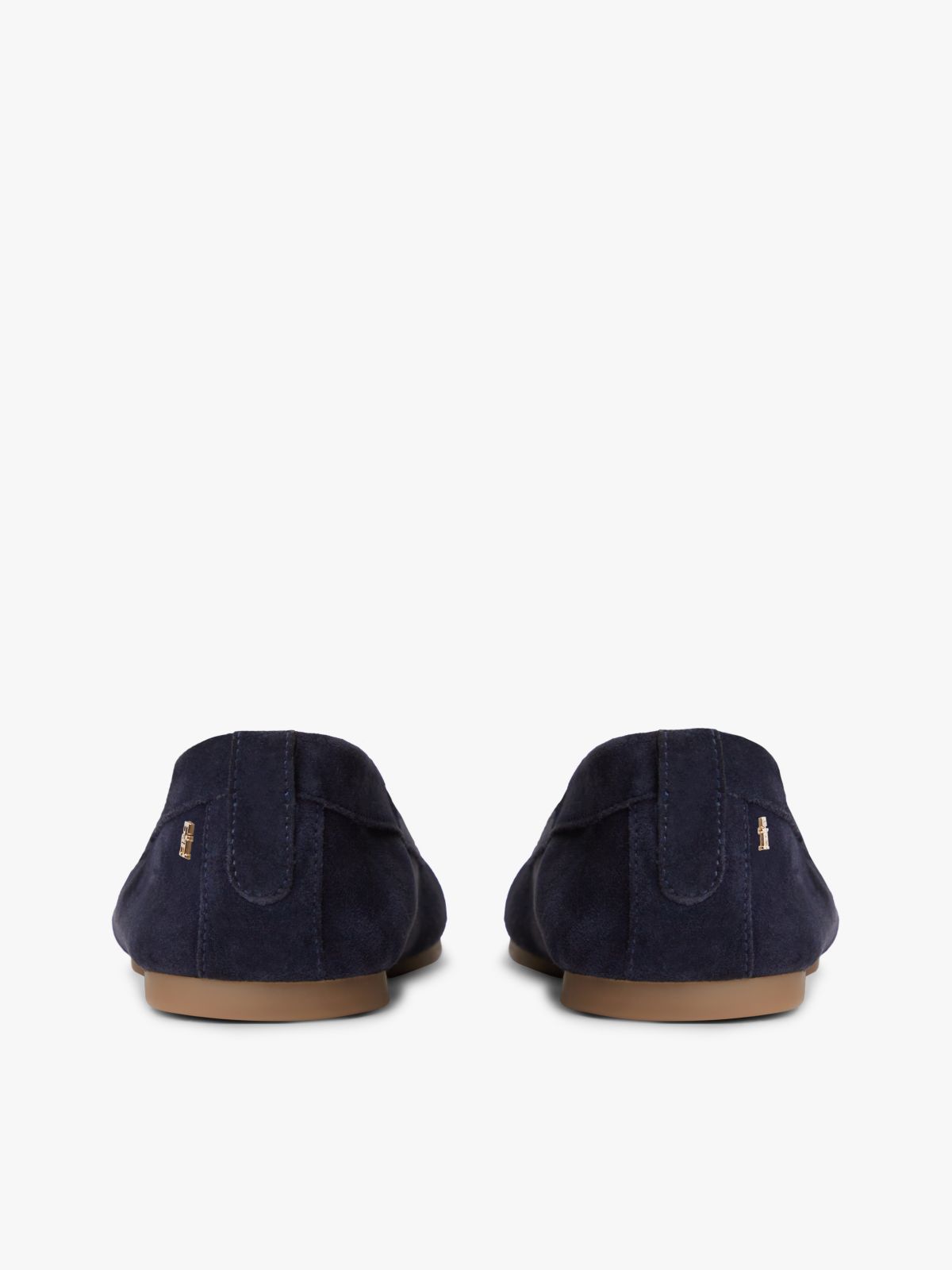TH Monogram Flexible Suede Loafer Ballerinas — Blue