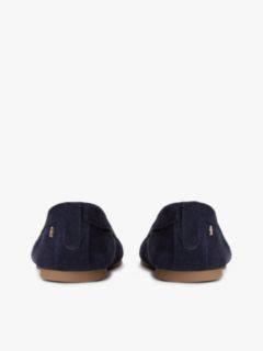 TH Monogram Flexible Suede Loafer Ballerinas — Blue 4