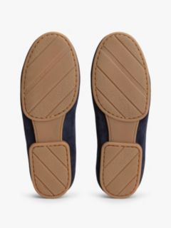 TH Monogram Flexible Suede Loafer Ballerinas — Blue 5
