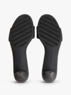 TH Monogram Leather Heeled Mules — Black 5