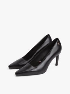 TH Monogram Leather High Heels — Black 2