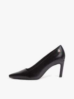 TH Monogram Leather High Heels — Black 7