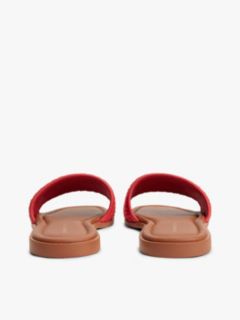 Logo Plaque Colour-Blocked Woven Mules — Multi 4