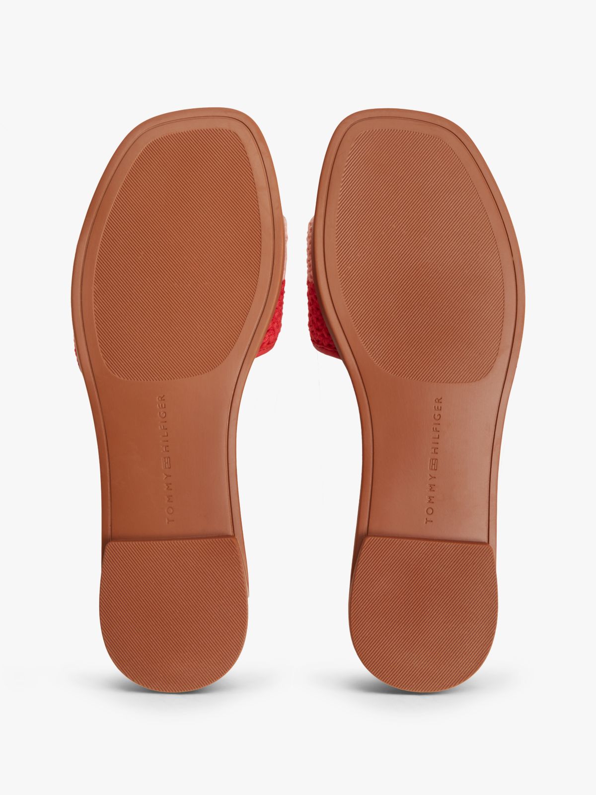 Logo Plaque Colour-Blocked Woven Mules — Multi