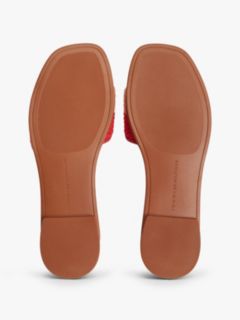 Logo Plaque Colour-Blocked Woven Mules — Multi 5