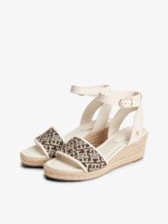 Logo Plaque Jacquard Wedge Heel Espadrilles — Multi 2