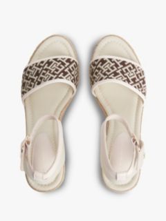 Logo Plaque Jacquard Wedge Heel Espadrilles — Multi 3