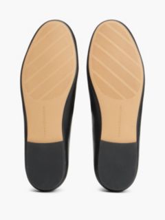 TH Monogram Leather Lace-Up Ballerinas — Black 5