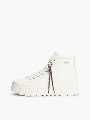 blue shiny buckle cleat rain boots for women tommy hilfiger