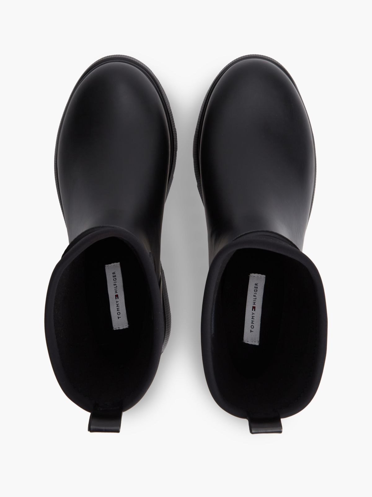 TH Monogram Cleat Rain Boots — Black