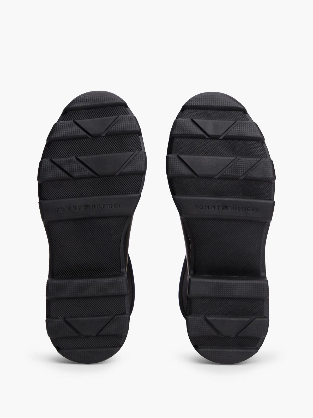 TH Monogram Cleat Rain Boots — Black