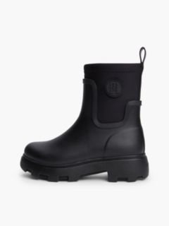 TH Monogram Cleat Rain Boots — Black 7