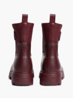 TH Monogram Cleat Rain Boots — Red 4