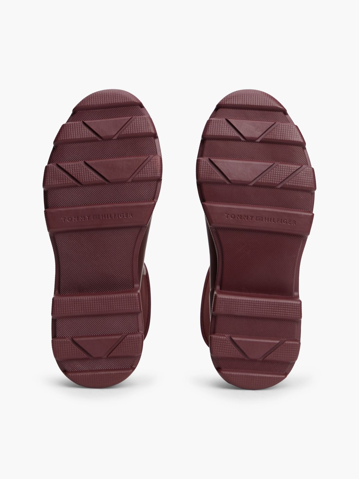 TH Monogram Cleat Rain Boots — Red