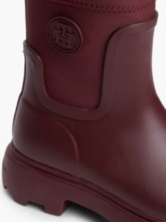 TH Monogram Cleat Rain Boots — Red 6