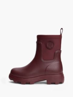 TH Monogram Cleat Rain Boots — Red 7