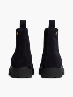 Suede TH Monogram Panel Chelsea Boots — Blue 4