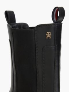 Leather Cleat High Chelsea Boots — Black 6