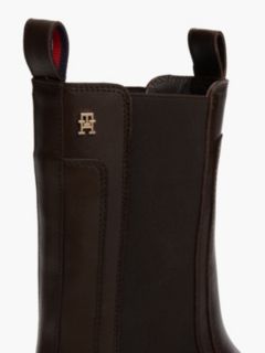 Leather Cleat High Chelsea Boots — Brown 6