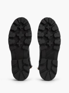 TH Monogram Leather Lace-Up Boots — Black 5