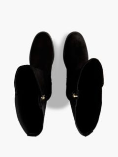 Enamel Flag Suede High Chelsea Boots — Black 3